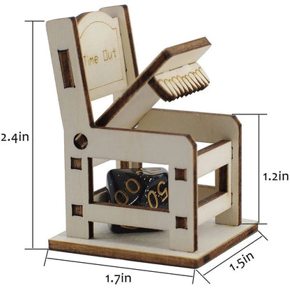 Dice Jail Time Out Chair - Set of 4 with a Random Dice Set - DelveIn 2U - <none>