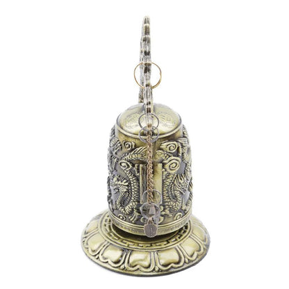 Dragon Carved Bell - Chinese Geomantic Zinc Alloy Artware - DelveIn 2U - <none>