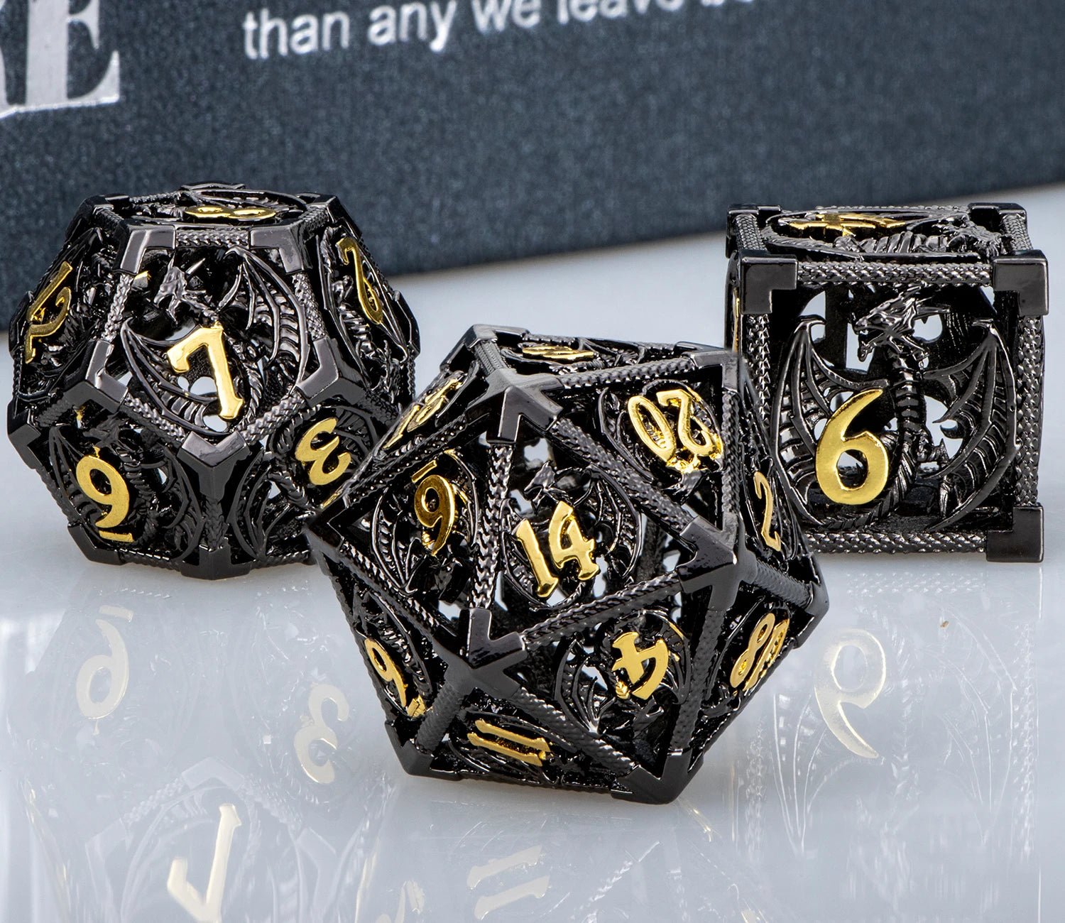 Hollow DND Metal Dice Set - DelveIn 2U - 3256804106037437 - DJ - 01