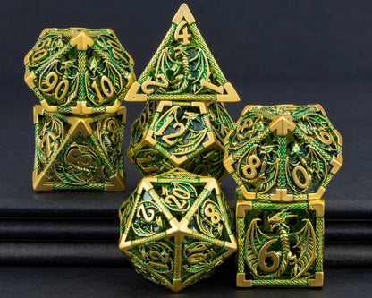 Hollow DND Metal Dice Set - DelveIn 2U - 3256804106037437 - DJ - 01