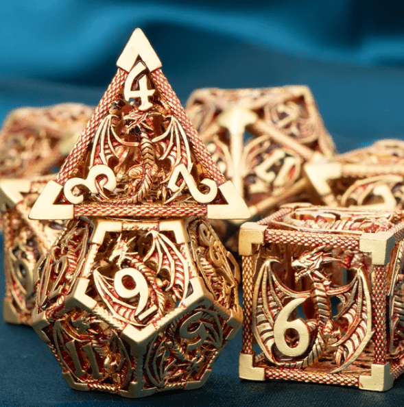 Hollow DND Metal Dice Set - DelveIn 2U - 3256804106037437 - DJ - 07