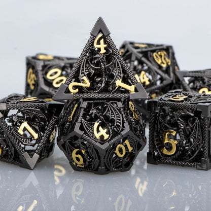 Hollow DND Metal Dice Set - DelveIn 2U - 3256804106037437 - DJ - 01