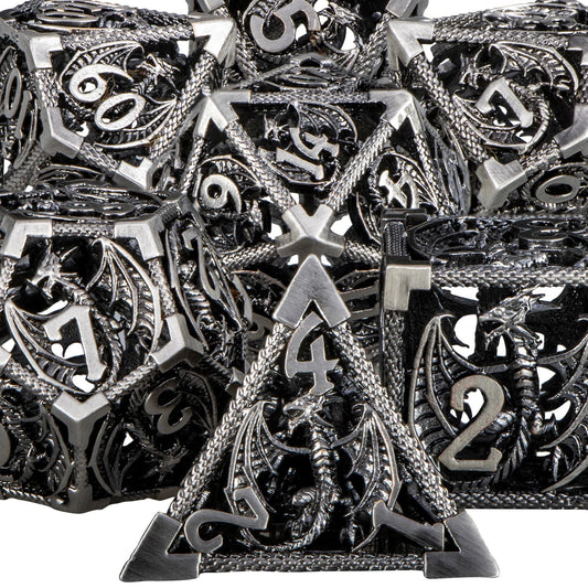 Hollow DND Metal Dice Set - DelveIn 2U - 3256804106037437 - DJ - 09