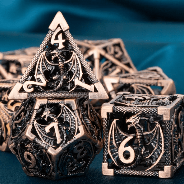 Hollow DND Metal Dice Set - DelveIn 2U - 3256804106037437 - DJ - 10