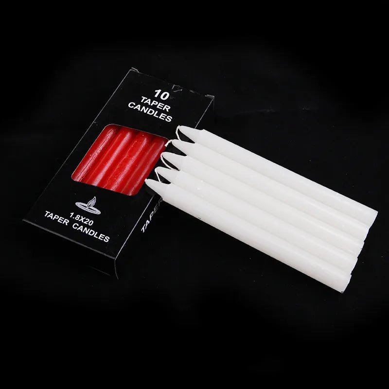 10pcs Taper Rod Soy Wax Candles - DelveIn 2U - 14:200006151#blue 200MM X 18MM