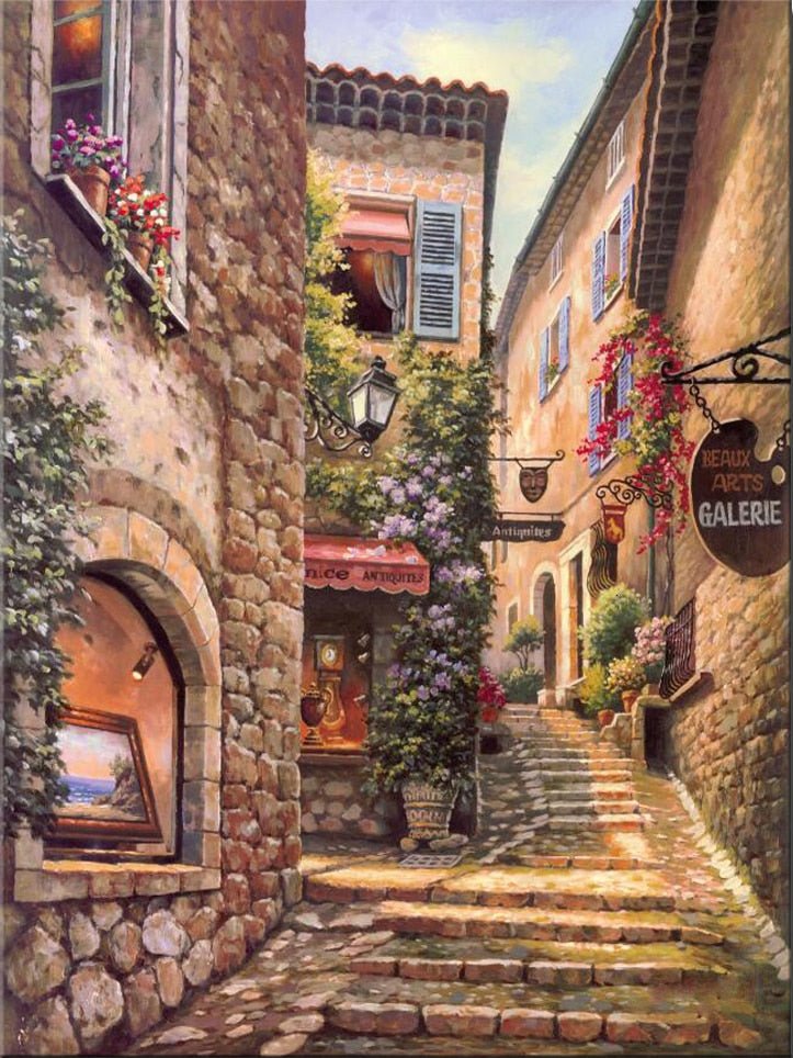 Beautiful Diamond Painting Kits - Street Scenes 2 - DelveIn 2U - 14:200003699#108;5:201441338#Full Square 30X40cm