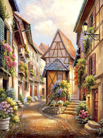 Beautiful Diamond Painting Kits - Street Scenes 2 - DelveIn 2U - 14:200006153#104;5:201441338#Full Square 30X40cm