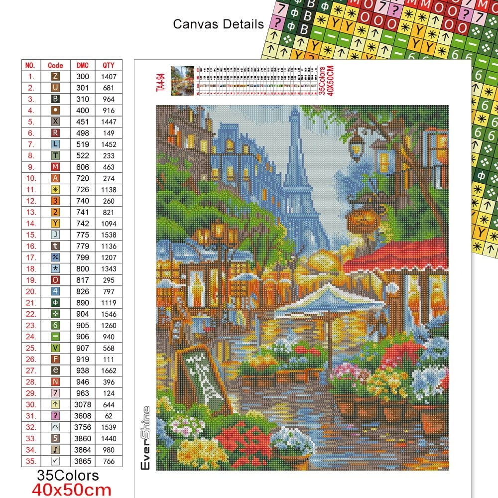 Beautiful Diamond Painting Kits - Street Scenes 2 - DelveIn 2U - 14:365458#109;5:201441338#Full Square 30X40cm