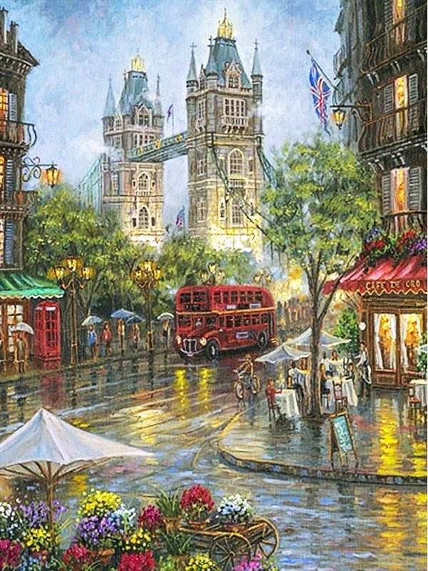 Beautiful Diamond Painting Kits - Street Scenes 2 - DelveIn 2U - 14:200006152#103;5:201441338#Full Square 30X40cm