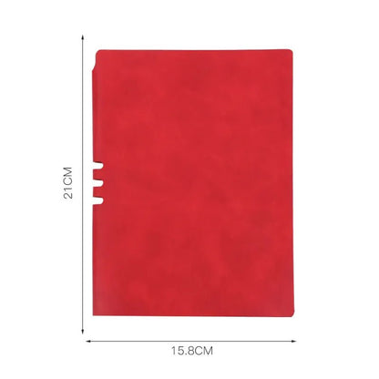 Retro Faux Leather Journal with Pen Holder - DelveIn 2U - 14:10#Red