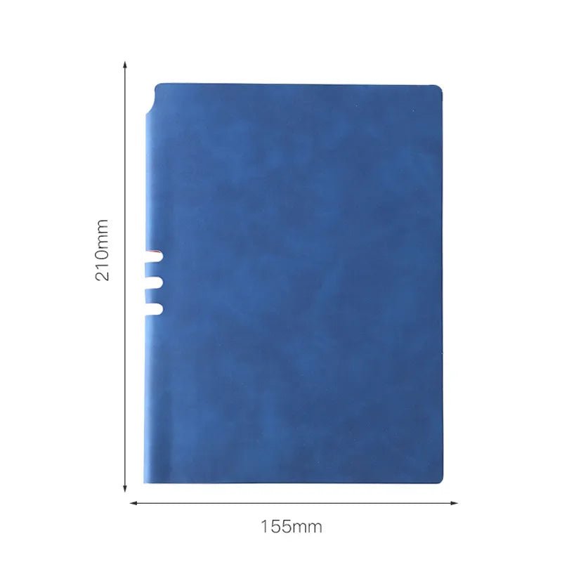 Retro Faux Leather Journal with Pen Holder - DelveIn 2U - 14:173#Blue