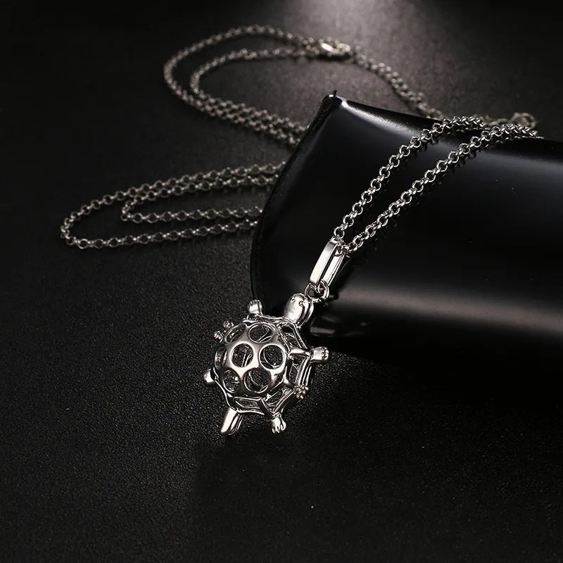 Square Hollow Music Ball Aromatherapy Necklace - DelveIn 2U - 200001033:200003766#1Pcs;200007763:201336100