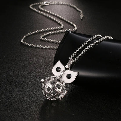 Square Hollow Music Ball Aromatherapy Necklace - DelveIn 2U - 200001033:350525#1Pcs;200007763:201336100