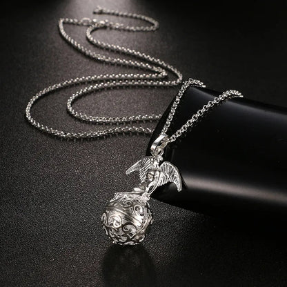 Square Hollow Music Ball Aromatherapy Necklace - DelveIn 2U - 200001033:496#1Pcs;200007763:201336100