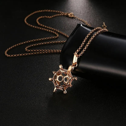 Square Hollow Music Ball Aromatherapy Necklace - DelveIn 2U - 200001033:200003765#1Pcs;200007763:201336100