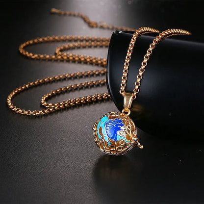 Square Hollow Music Ball Aromatherapy Necklace - DelveIn 2U - 200001033:361180#1Pcs;200007763:201336100